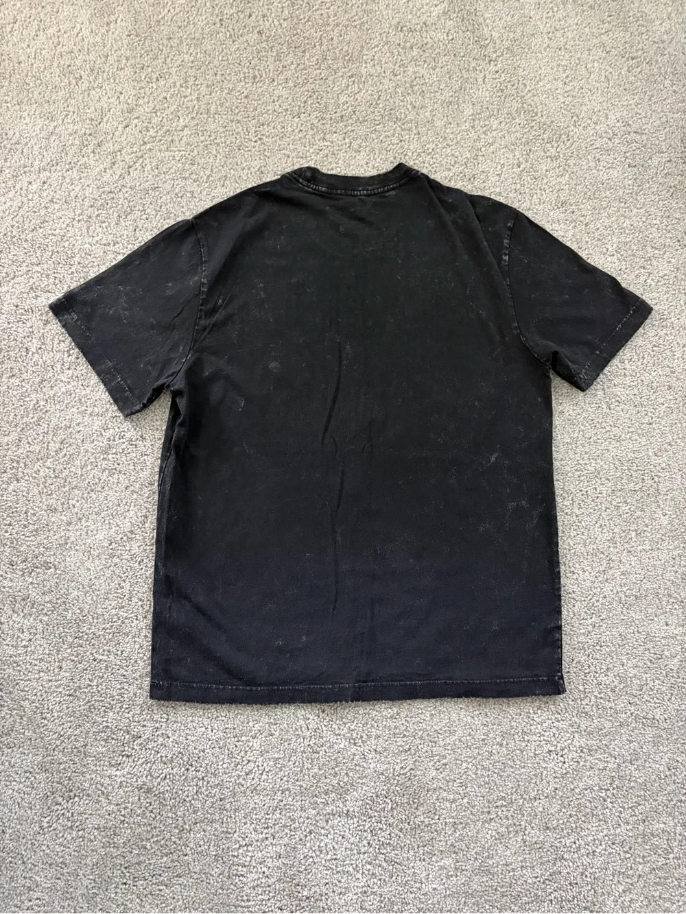 True Religion Black Short-Sleeve Tee with Red Graphic Logo